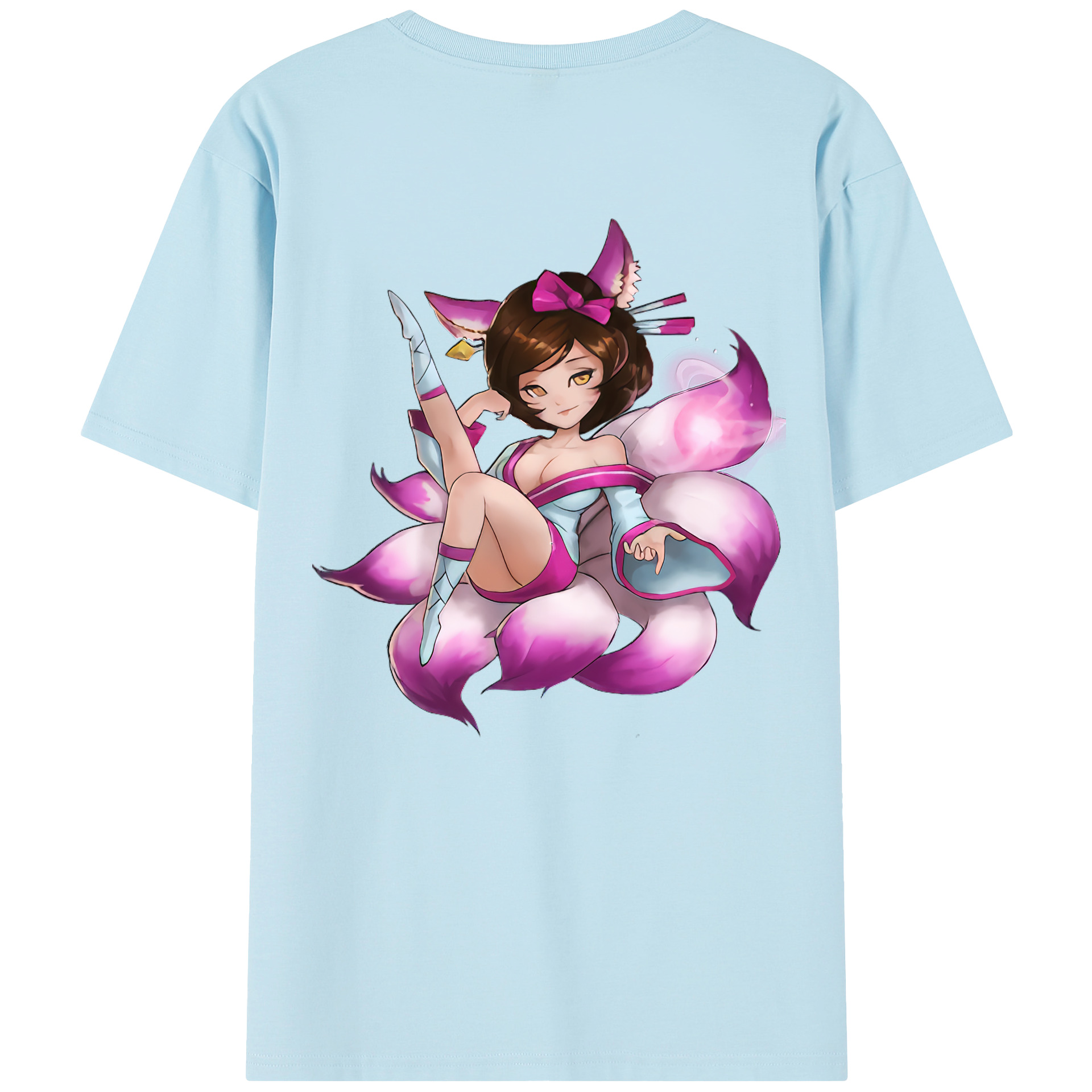 リーグ・オブ・レジェンド League of Legends LOL 綿100％半袖Tシャツ（背面プリント）